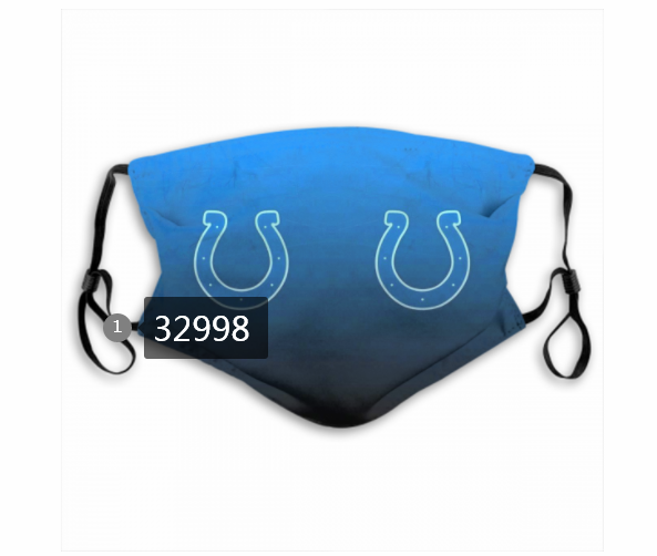 New 2021 NFL Indianapolis Colts 108 Dust mask with filter